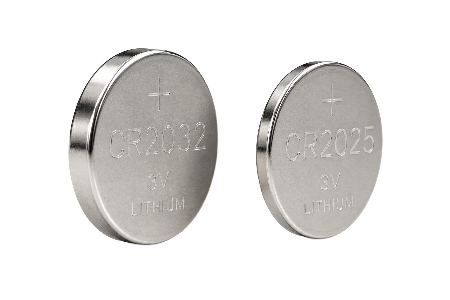 CR2032 vs CR2025 srovnání tloušťka průměr 20mm